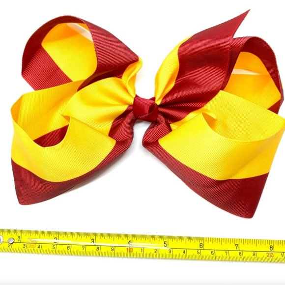 Exclusive USC 8" Jumbo Handmade HairBow Alligator - Picture 6 of 7